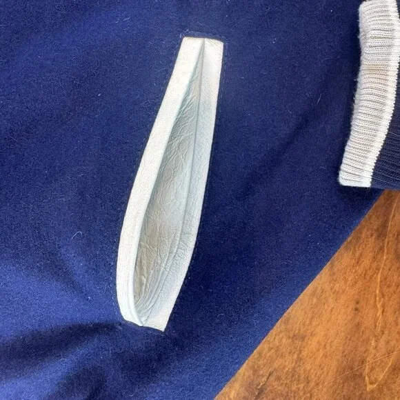 NFL Dallas Cowboys 5X Super Bowl Champions Patches Varsity Jacket Size Medium - Picture 7 of 12